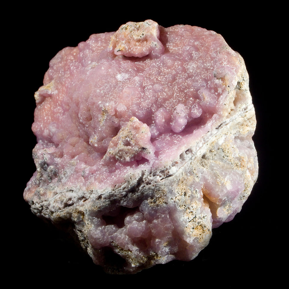 Thumbnail: Pink Smithsonite - Choix, Mexico - Studio Mineralia Earth Art Gallery