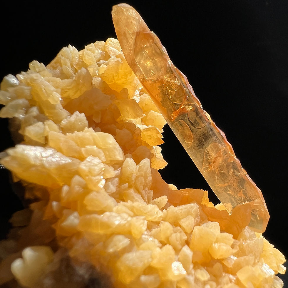 Barite on Calcite - Elk Creek,  South Dakota - Studio Mineralia