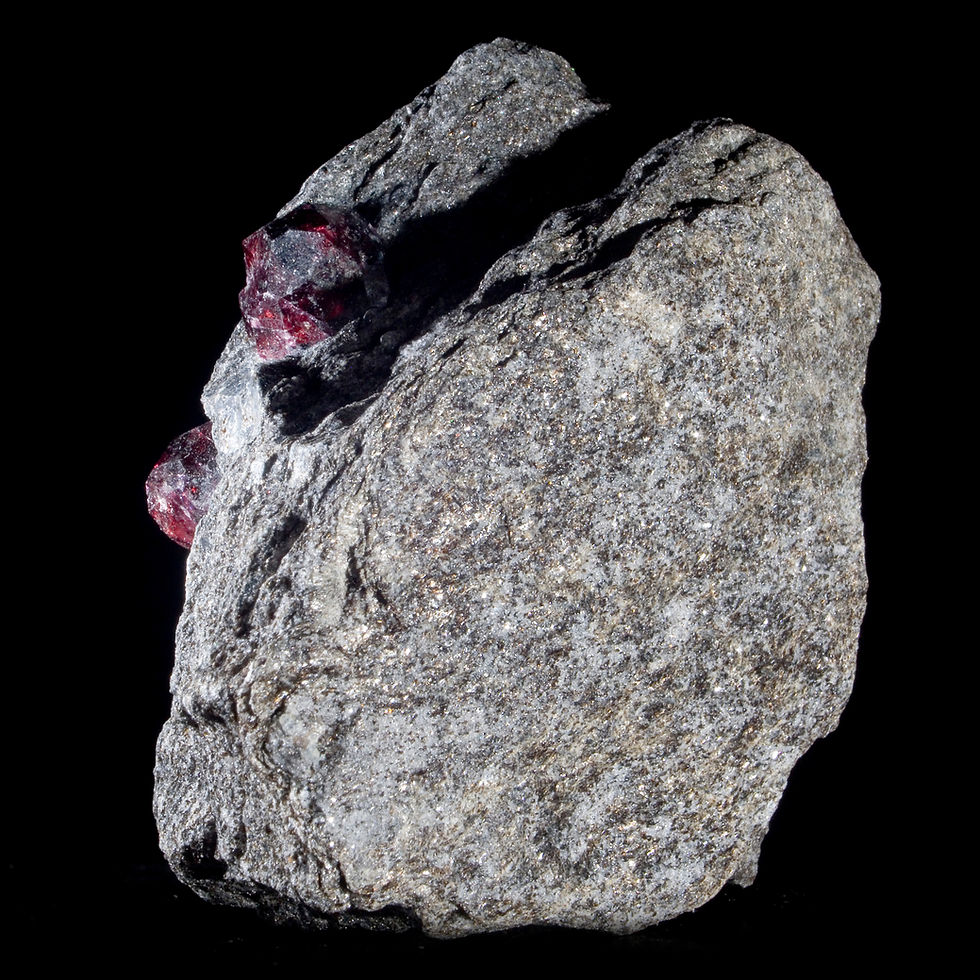 Thumbnail: Almandine Garnet in Schist - Wrangell, Alaska - Studio Mineralia Earth Art Gallery