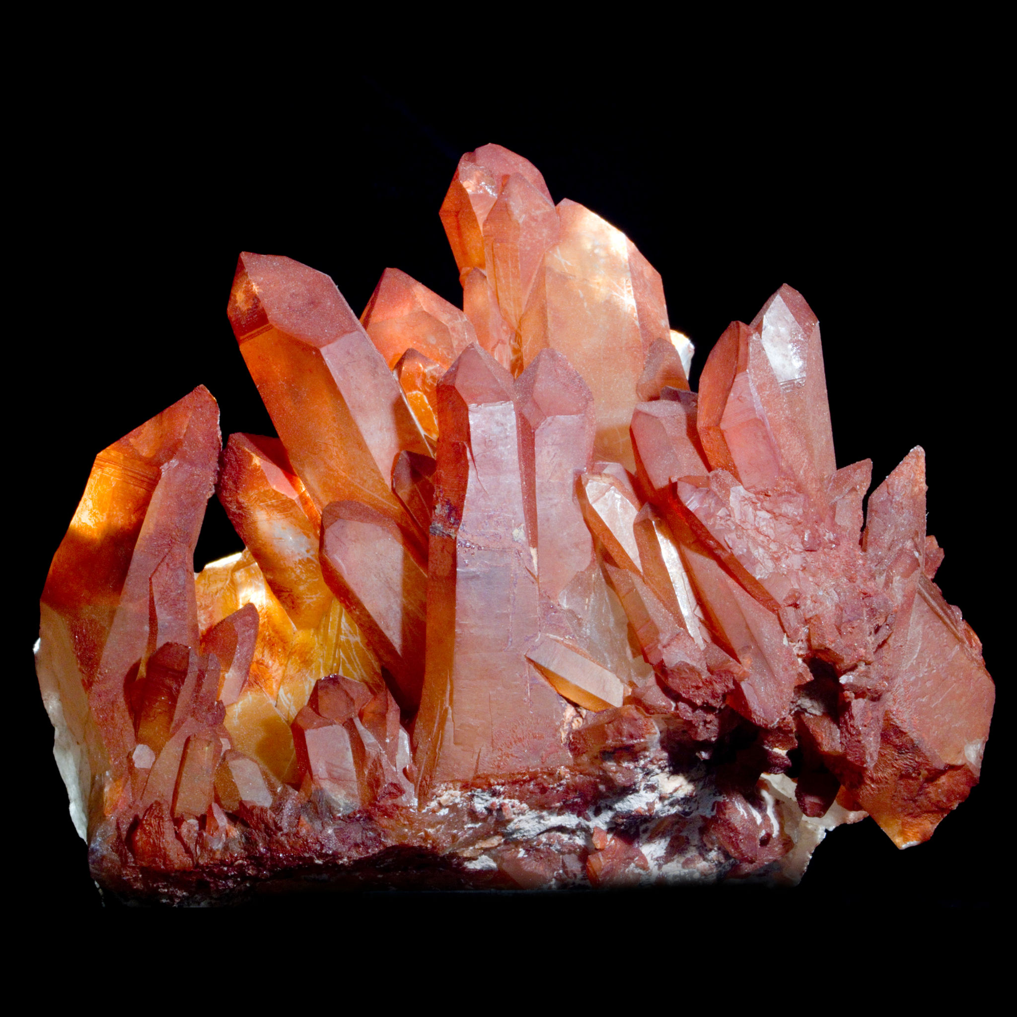 Red Hematite Quartz - Sidi Said, Morocco - Studio Mineralia Earth Art Gallery