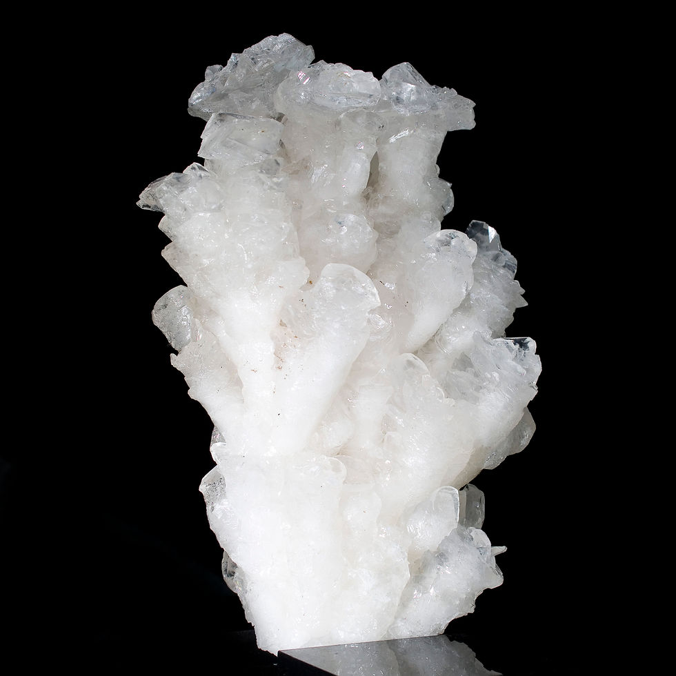 Aragonite Calcite Stalactite Cluster - Potosi Mine, Mexico - Studio Mineralia Earth Art Gallery