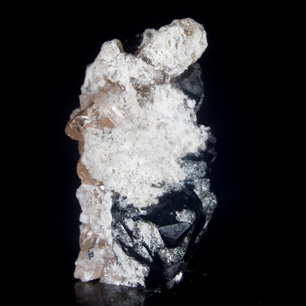 Thumbnail: Topaz and Bixbyite - Thomas Range, Utah - Studio Mineralia Earth Art Gallery