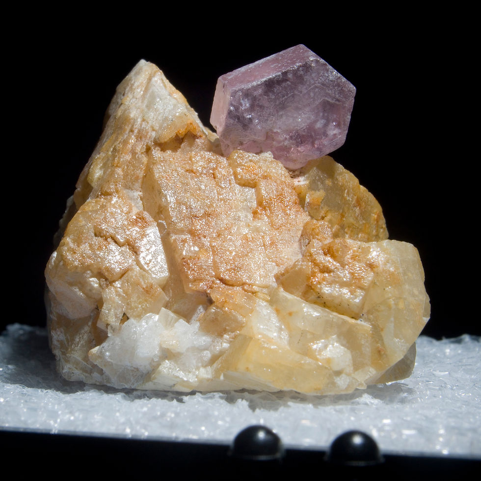 Pink Fluorapatite - La Marina Mine, Colombia - Studio Mineralia Earth Art Gallery