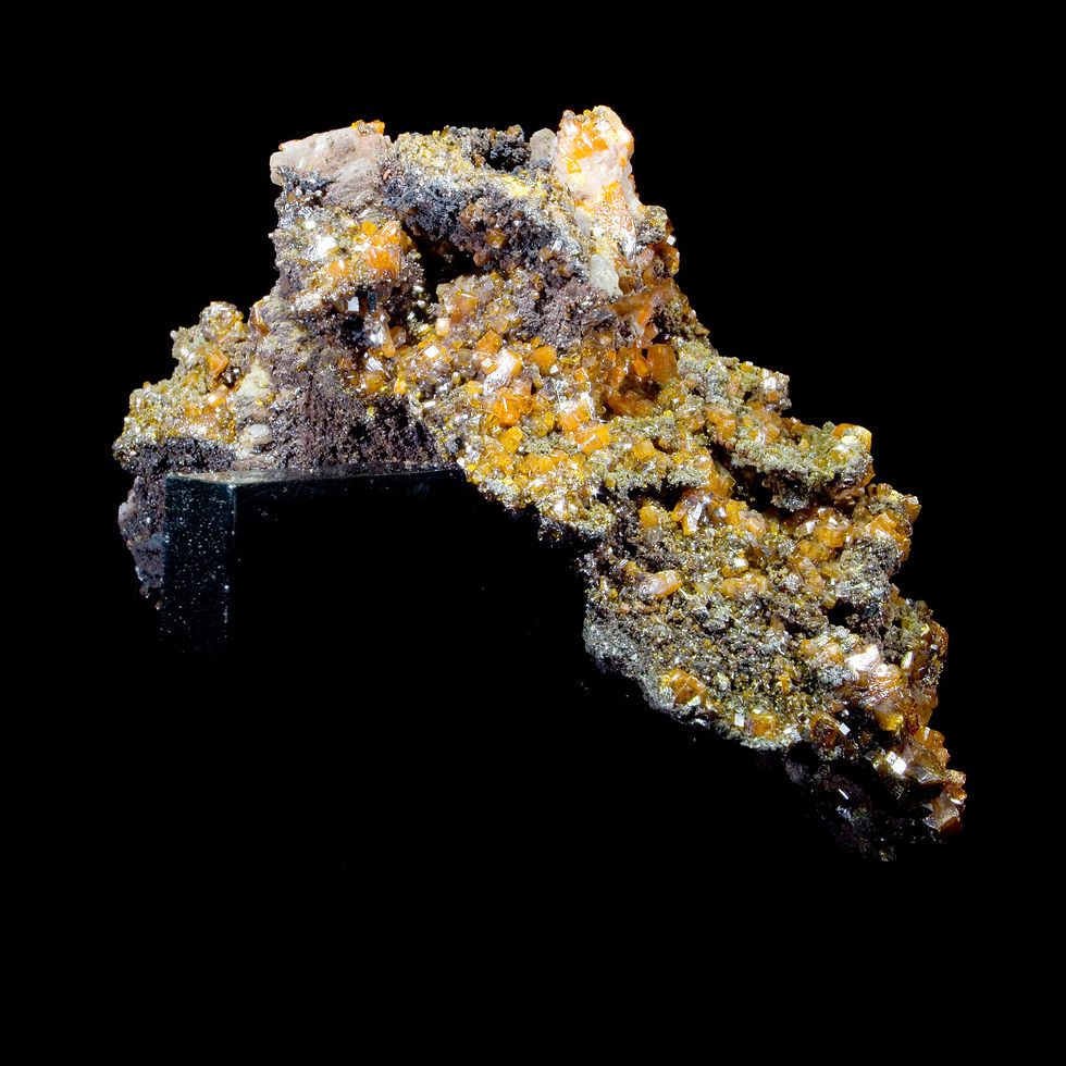 Thumbnail: Wulfenite - Los Lamentos, Mexico - Studio Mineralia Earth Art Gallery