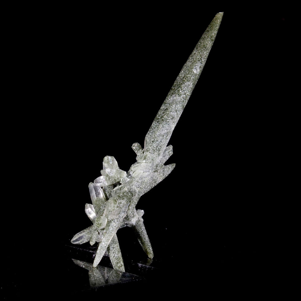Thumbnail: Chlorite Quartz Miniature - Ganesh Himal, Nepal - Studio Mineralia Earth Art Gallery