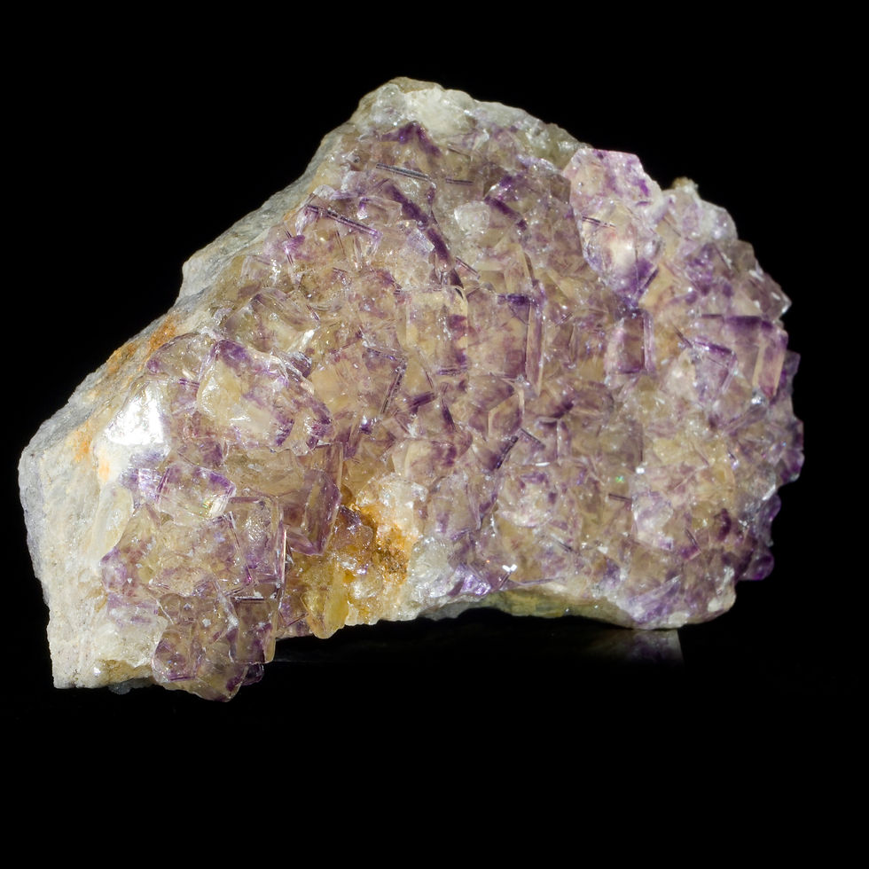 Thumbnail: Color Zoned Fluorite - Okorusu Mine, Namibia - Studio Mineralia Earth Art Gallery