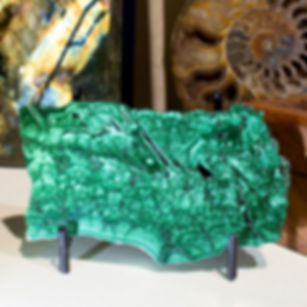Malachite Plate - D.R. Congo - Studio Mineralia Earth Art Gallery