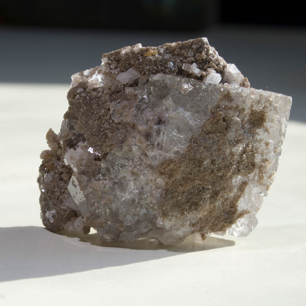 Thumbnail: L Shaped Clear Fluorite. Walworth Quarry, Walworth, NY, USA