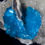 Thumbnail: The dynamic basalt matrix created the opportunity for this interesting, undulating, crystal of bright blue Cavansite hosting
