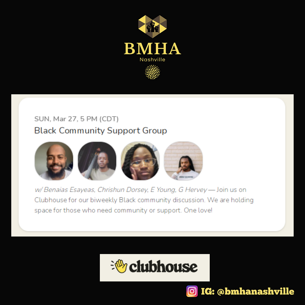 Black Community Support Group Meeting  