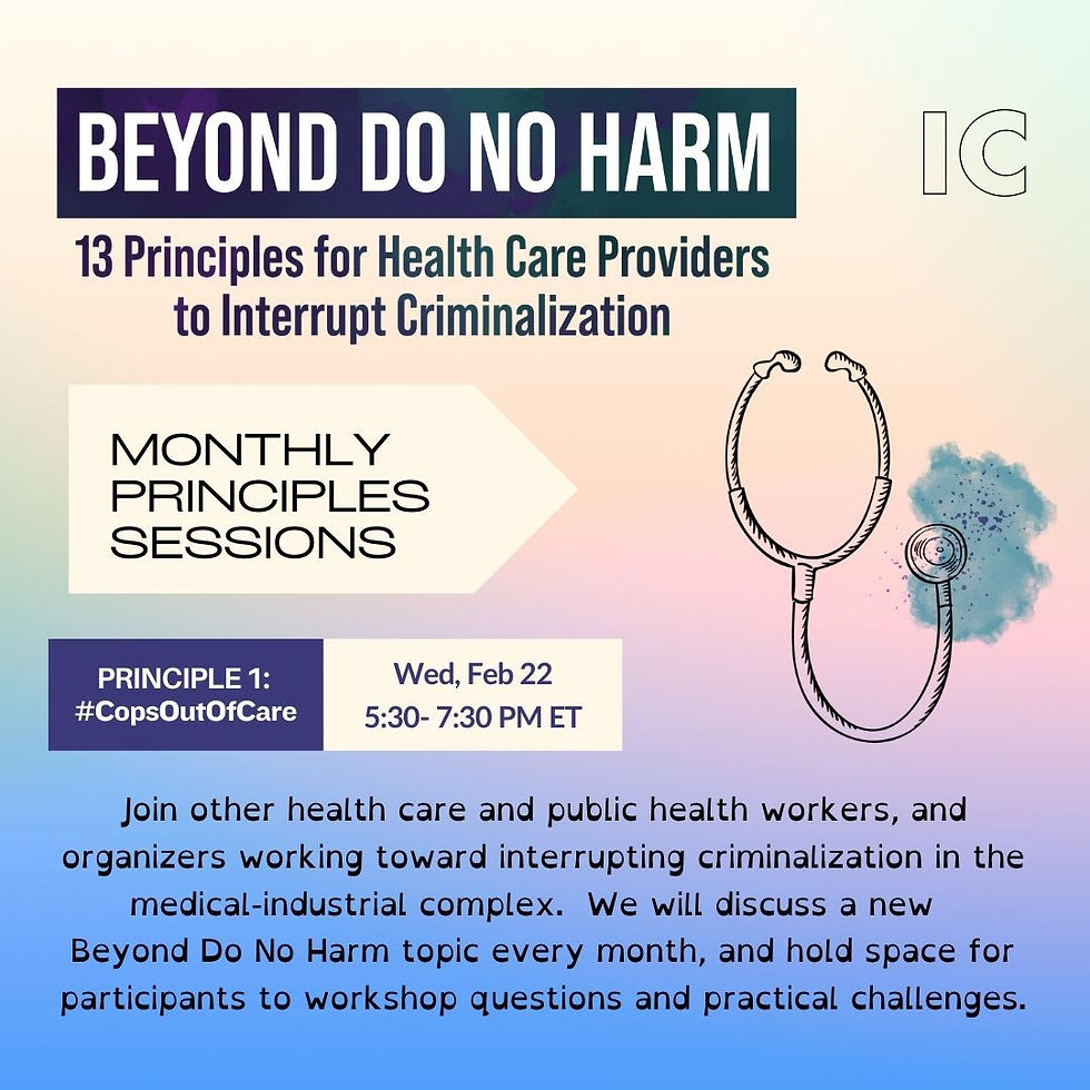 BDNH Principle Session #1 - CopsOutofCare