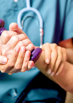 Patient with Healthcare Nurse