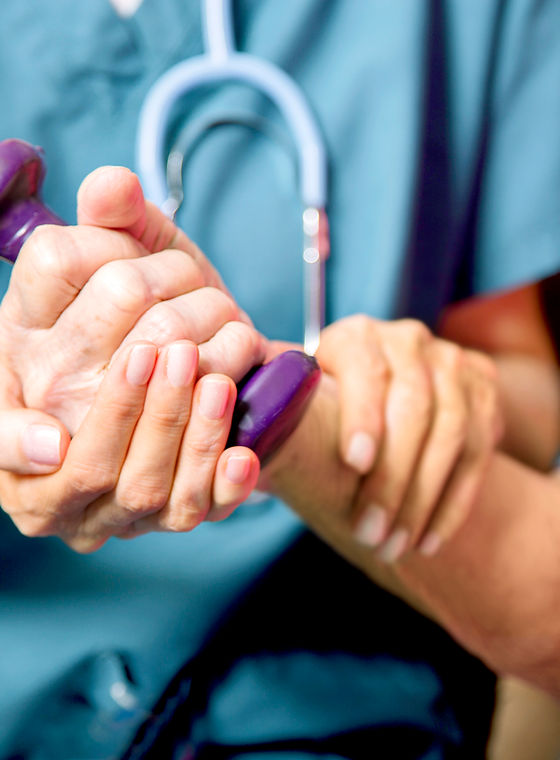Patient with Healthcare Nurse