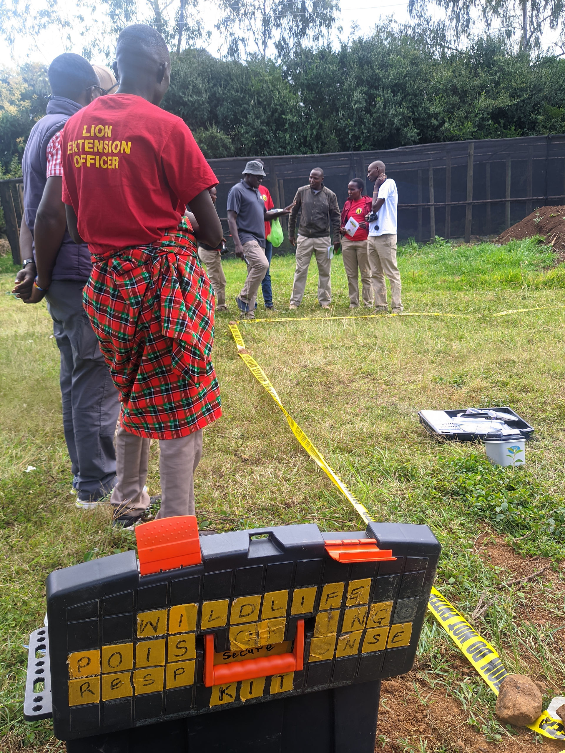 Lion Extension Officers at the Poison Awareness Training event in Laikipia