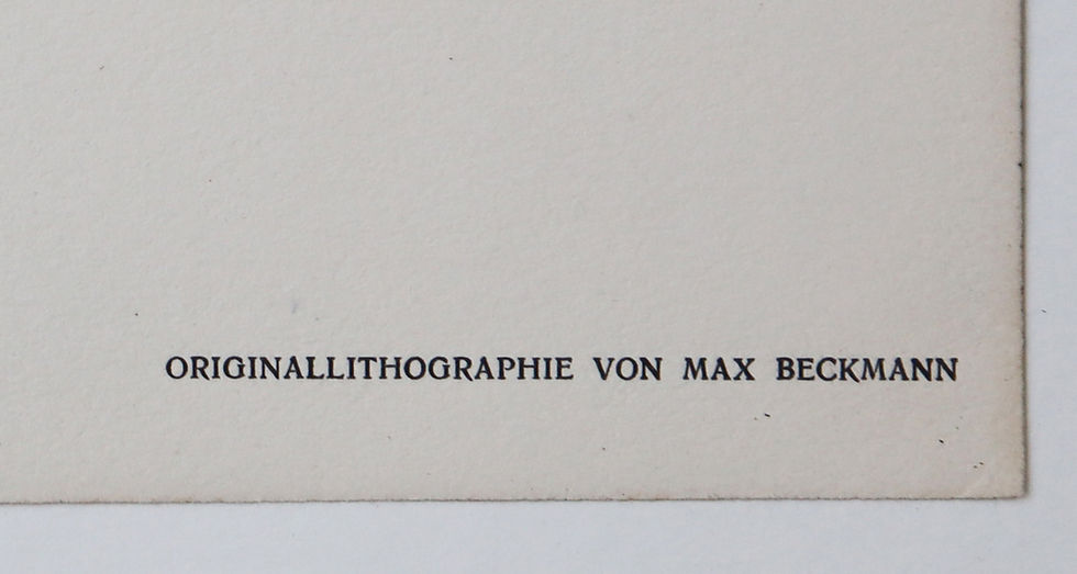 Miniaturbild: Beckmann, Max, Minna Tube, Lithografie, 1911