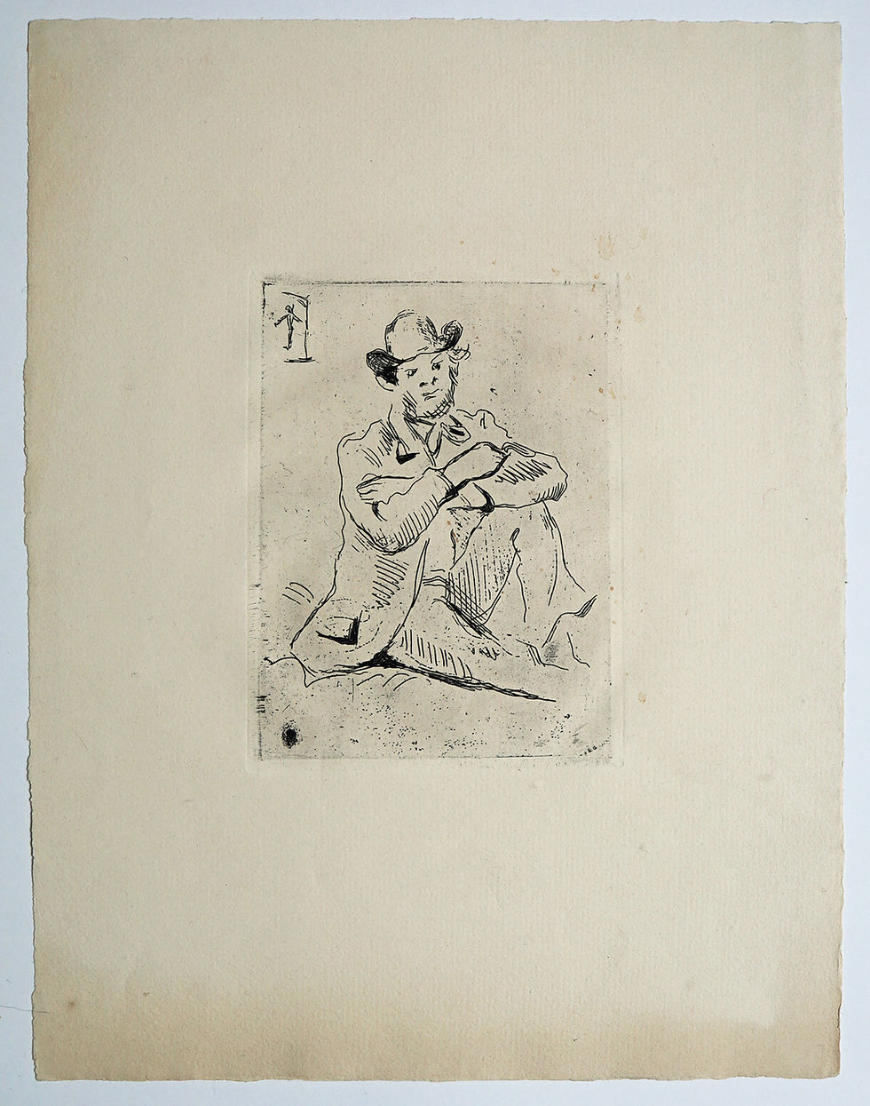 Miniaturbild: Paul Cézanne, Radierung Portrait A. Guillaume au Pendu, 1873