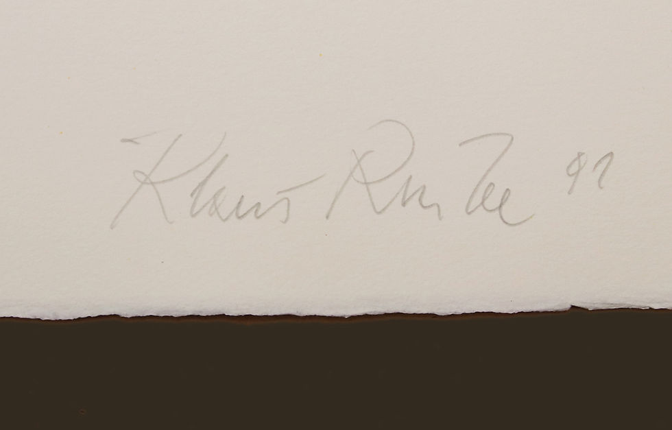 Miniaturbild: Rinke, Klaus, Hohes C, D, Lithografie, 1991