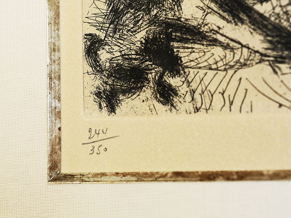 Miniaturbild: Picasso, Pablo Radierung aus La Celestine, Célestine et Mousquetaire 1968, Bloch