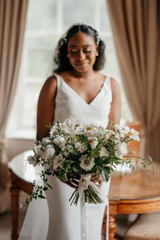 Bridal Bouquet Avington Park Winchester White Summer Wedding Flowers