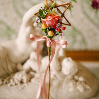 Woven willow Flower wand