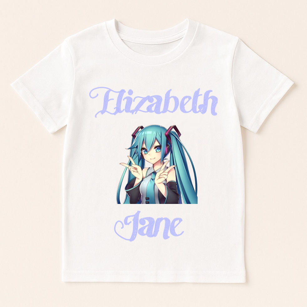 Name & Character/Design T-shirt 