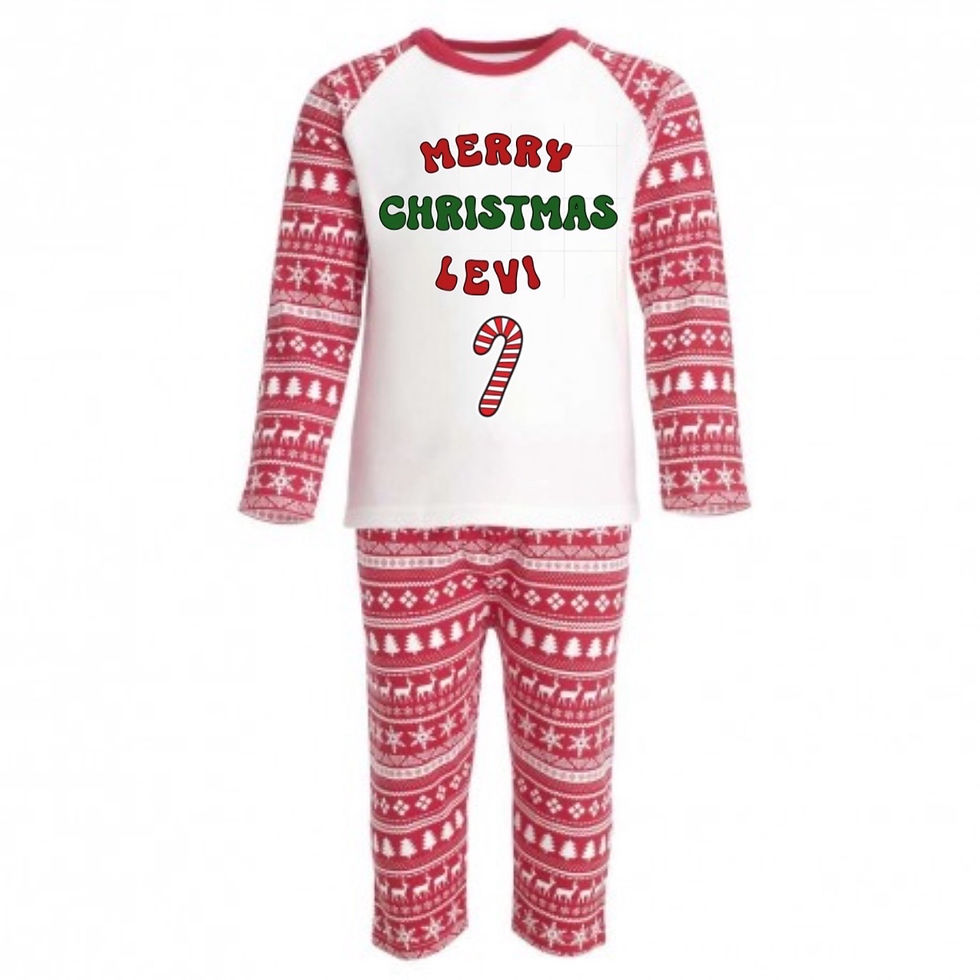 Personalised Christmas Pjs