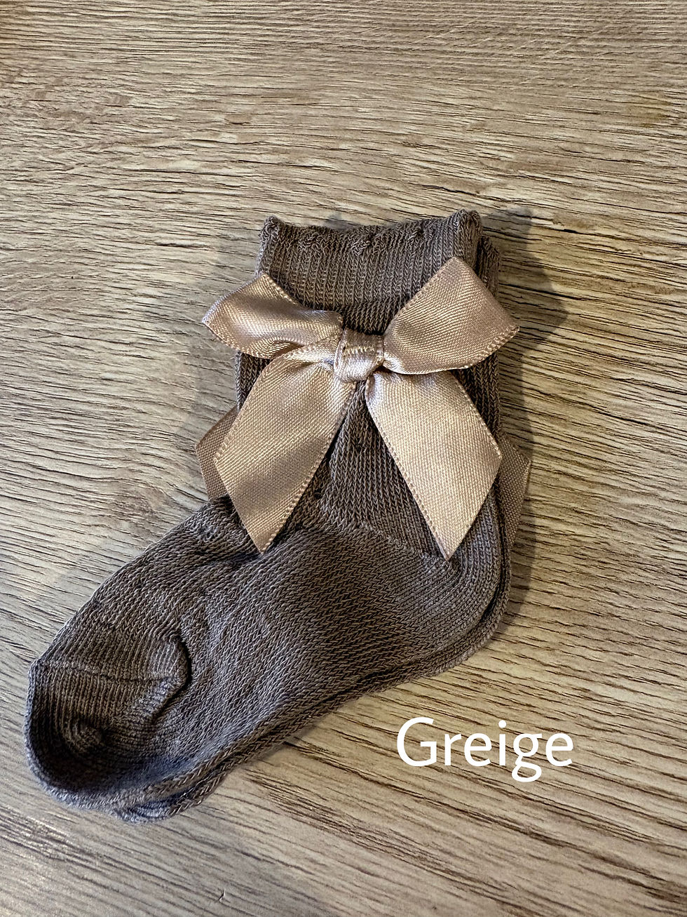 Thumbnail: Baby Girl’s Ankle Bow Ribbed Socks