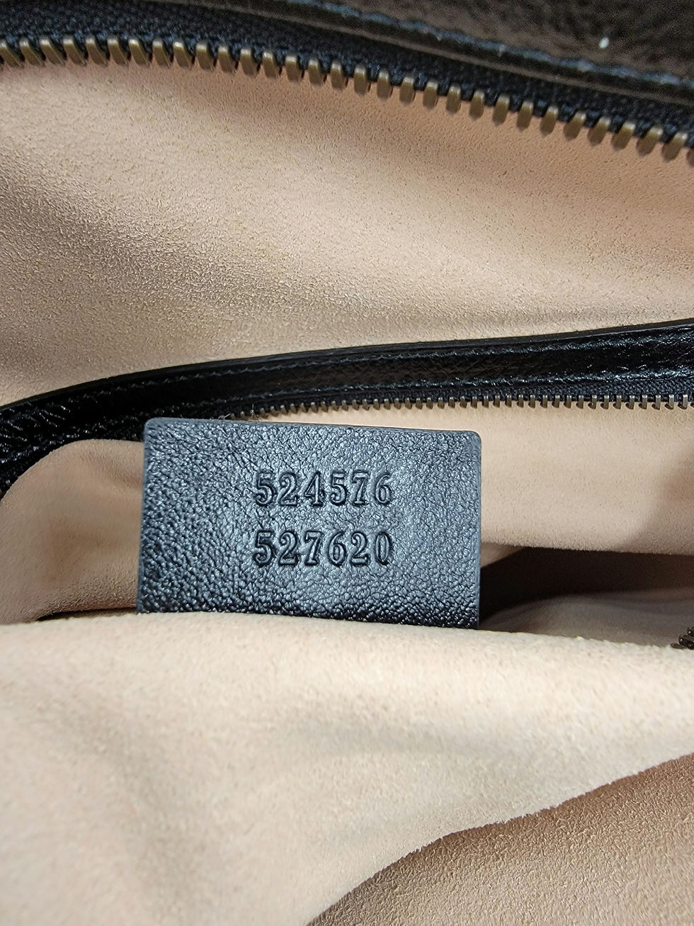 Thumbnail: Gucci Marmont $2,980 Zip Top Tote Large Black Leather Gold GG Chain Shoulder Bag