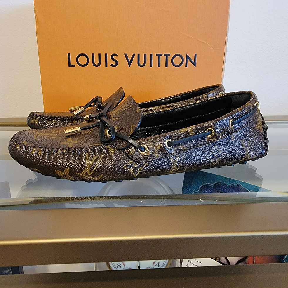 Thumbnail: Louis Vuitton Monogram Loafer Gloria Driver Womens 39 US  Size 8 8.5 9