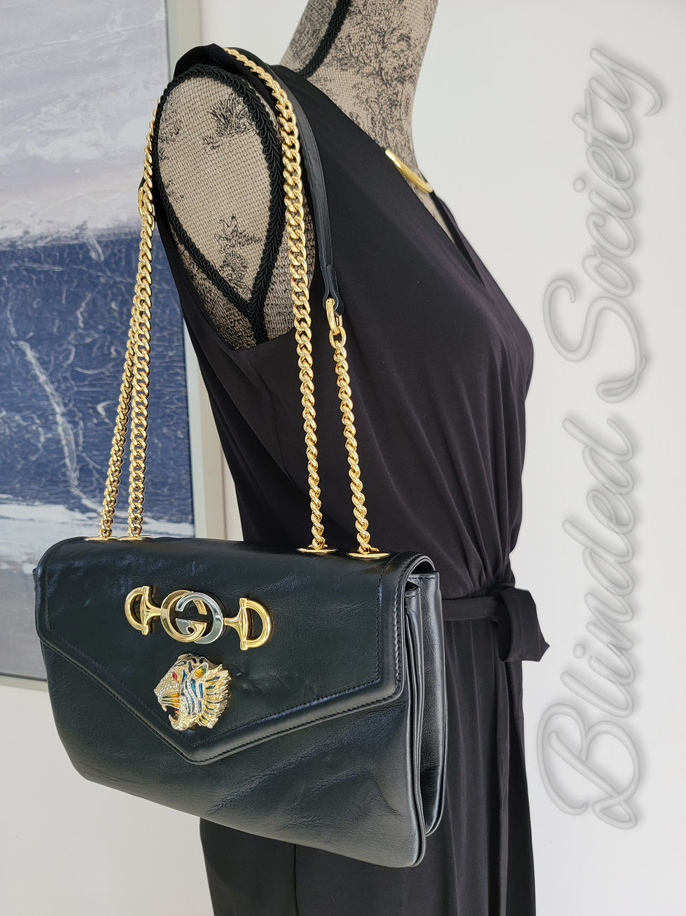 Thumbnail: Gucci Rajah Medium Sliding Chain Crossbody Bag $2,950
