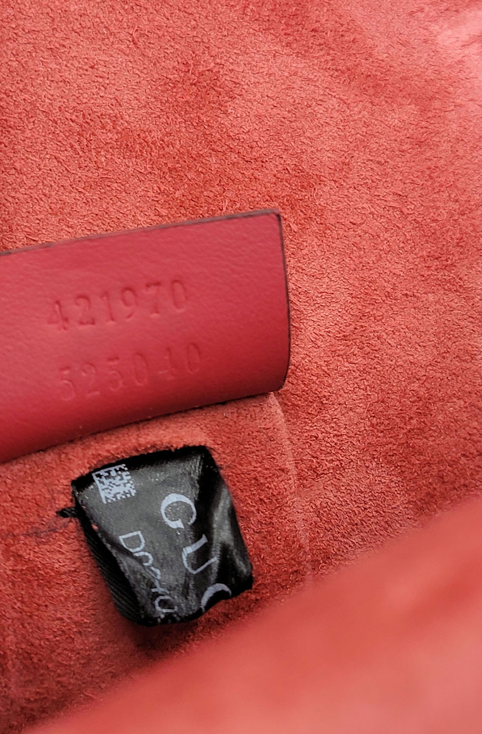 Thumbnail: Gucci Dionysus Crossbody Bag GG Supreme Beige Monogram Canvas Red Suede