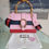 Thumbnail: Gucci Dionysus Top Handle Handbag Pink Calfskin Leather Red Navy Crossbody Strap