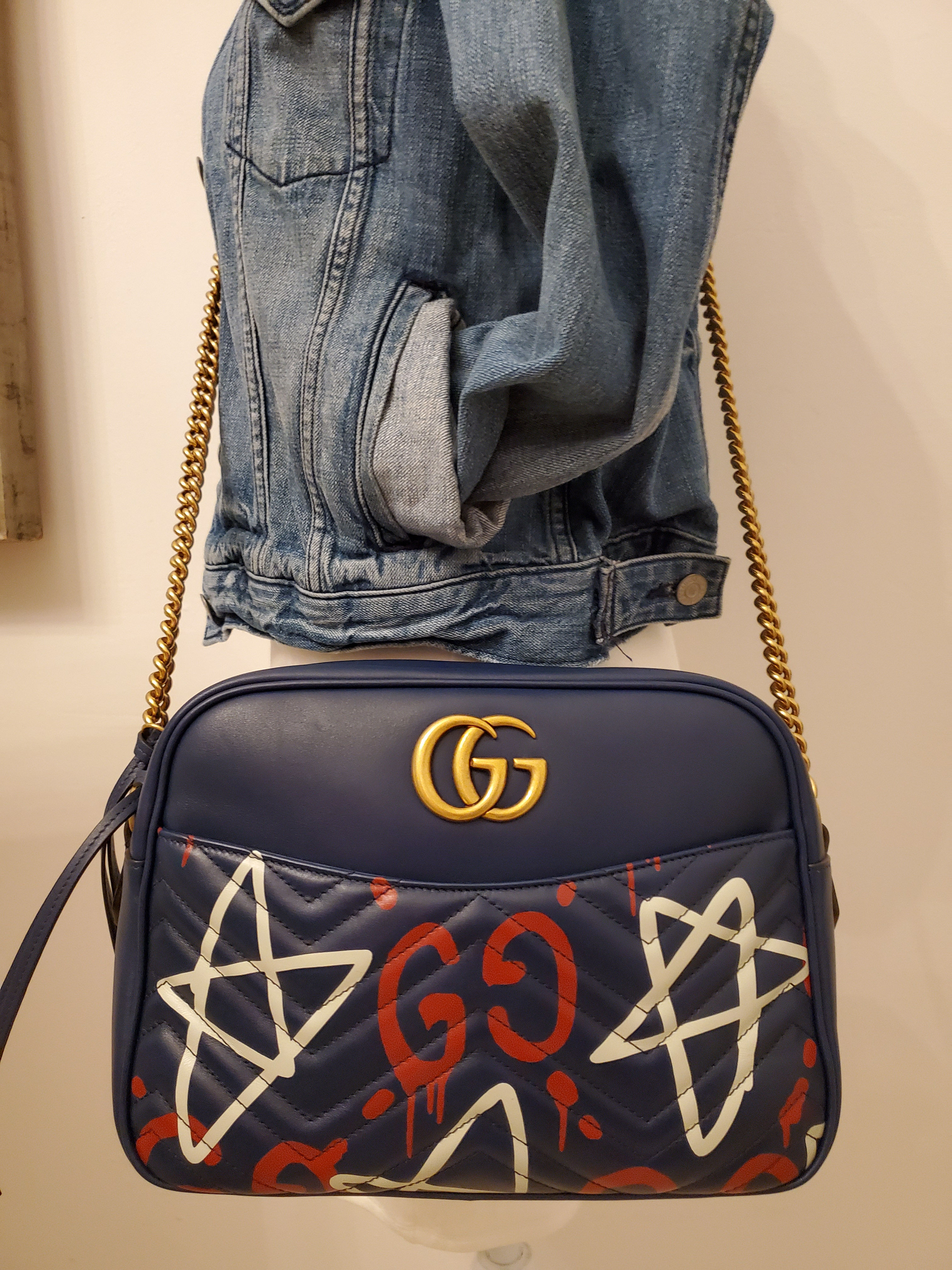 Gucci Marmont Medium Ghost Camera Bag