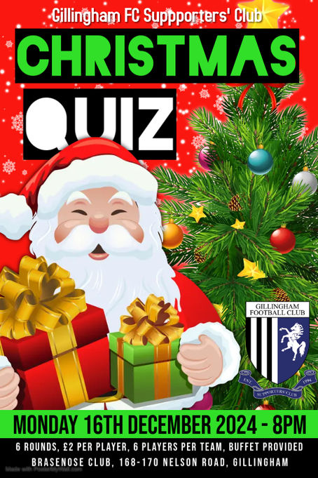 Christmas Quiz Night & Members Draw - 16th December 2024 - 8pm