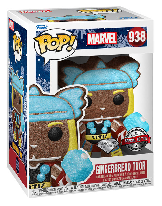 Gingerbread Thor Diamond Glitter 938 Marvel - Pop! Vinyl Figure