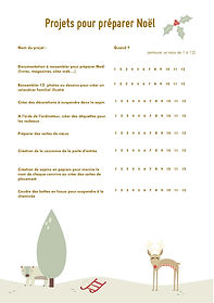 Listes classeur de Noël