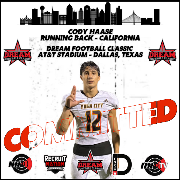 Cody Rutledge Football Dream Football Classic Running Back Cody Haase
