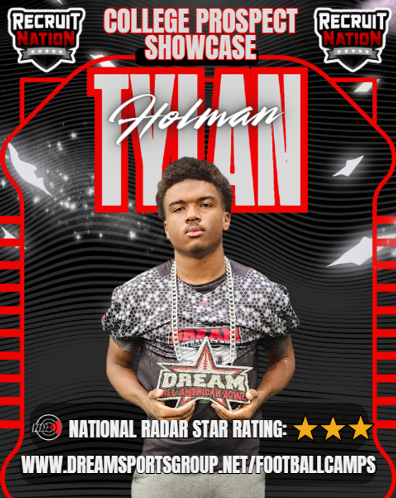 Tylan Hutton Tylan Holman Shines as Top Performer at Dream Football Classic Combine