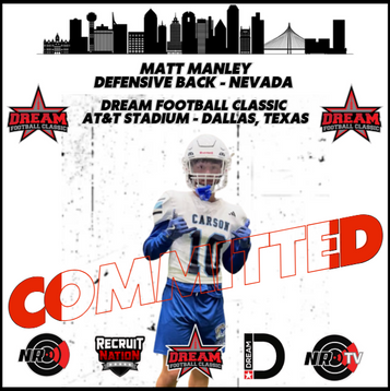 Dream Football Classic Defensive Back Matt Manley