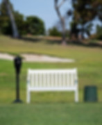 Decorative photo of a bench on the Loma Club golf course