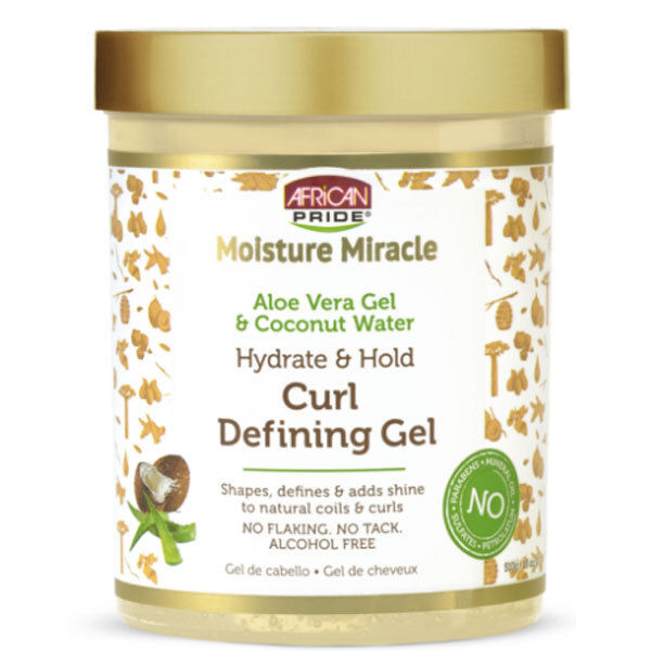 African Pride Moisture Miracle Aloe And Coconut Water Curl Defining Gel