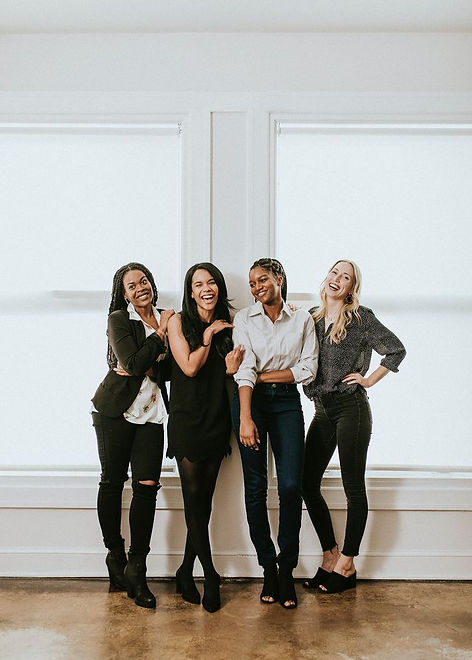 Download premium image of Happy confident businesswomen standing together by Felix about b