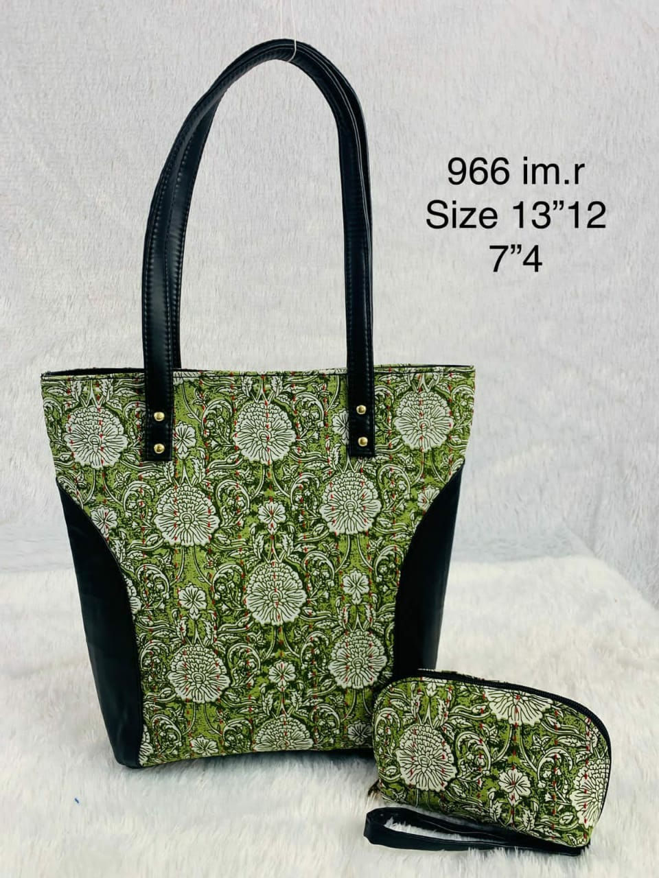 EXTERNAL PHONE POUCH SIZE "6"×"6" COTTON BASED HAND BLOCK PRINTS SIZE 13” x 15