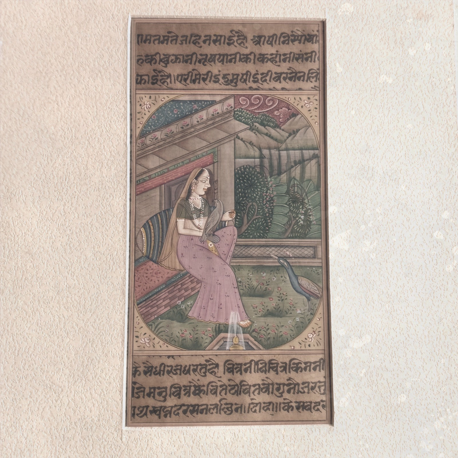 Miniature paintings of Rajasthan by  national award winner(3.5x6 .5 inches)