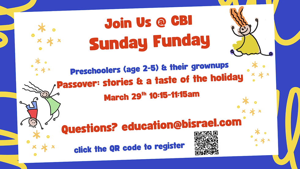 Sunday Funday- Passover