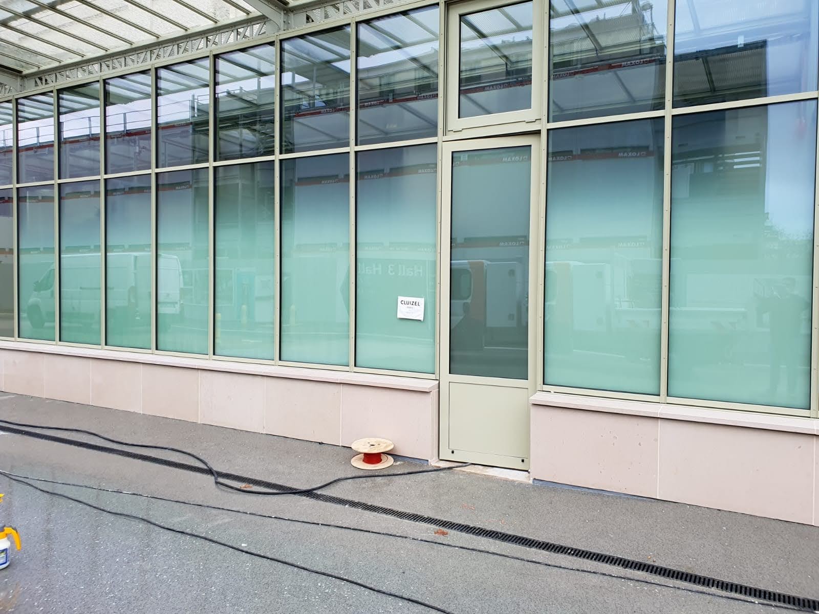 Vitrine Transparent Recto/Verso+ Blanc
