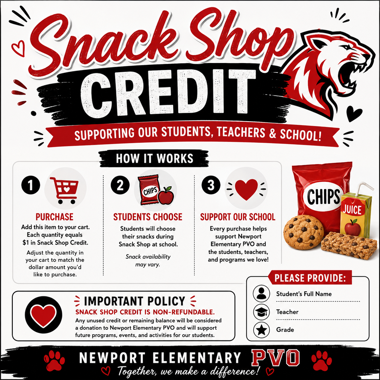 Snack Shop Credit