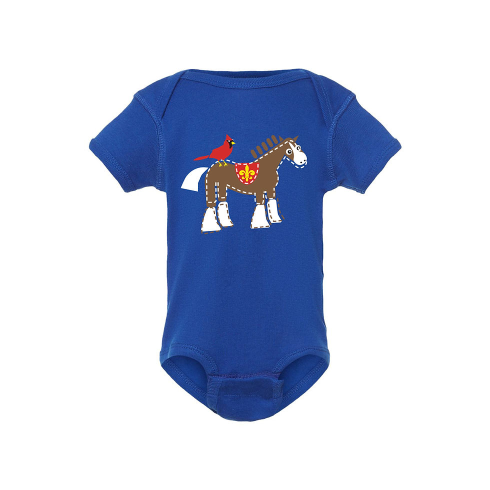 Thumbnail: Cardinal and Clydesdale Onesie