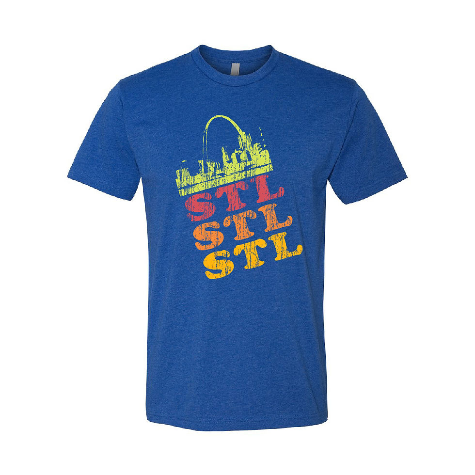 Thumbnail: Retro Saint Louis Style Retro Tee Blue