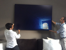 The Blue Pearl Deep Blue Proof of Artist Delivery, Tiago e Tania